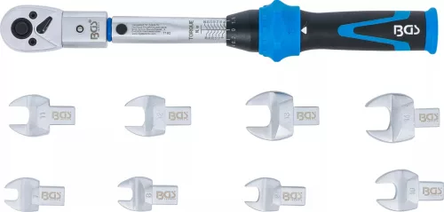 BGS technic Sada momentových kľúčov | pre nástroje s vkladacím hrotom 9 x 12 mm | 6 – 30 Nm | 10 ks. (7192)