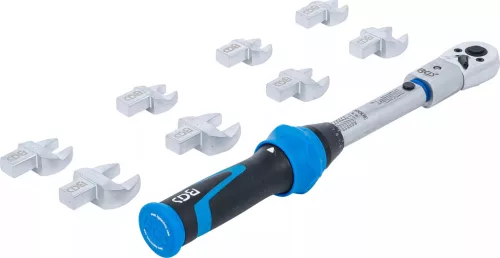 BGS technic Sada momentových kľúčov | pre nástroje s vkladacím hrotom 9 x 12 mm | 6 – 30 Nm | 10 ks. (7192)