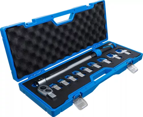 BGS technic Sada momentových kľúčov | pre nástroje s vkladacím hrotom 14 x 18 mm | 40 – 210 Nm | 11 ks.. (7193)