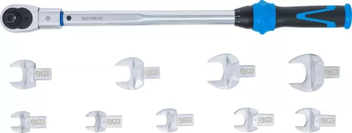 BGS technic Sada momentových kľúčov | pre nástroje s vkladacím hrotom 14 x 18 mm | 40 – 210 Nm | 11 ks.. (7193)