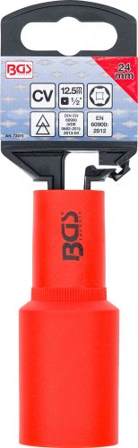 BGS technic VDE nástrčná (gola) hlavica, šesťhranná, 1/2", 24 mm (BGS 72074)