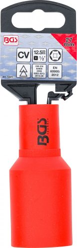 BGS technic VDE nástrčná (gola) hlavica, šesťhranná, 1/2", 27 mm (BGS 72077)
