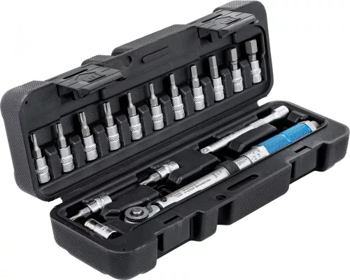 BGS technic Súprava momentových kľúčov, 1/4", 3 - 24 Nm, 16 kusov (BGS 72088)