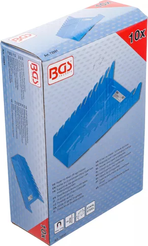 BGS technic Magnetický držiak pre kombinované / očkové kľúče | Kov | 10 stohovacích políc (72091)
