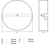 BGS technic Gumová podložka 75 x 35 mm (72112)
