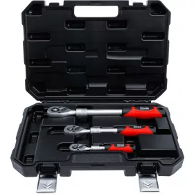   BGS DIY Sada prepínacích rační | teleskopické | 6,3 mm (1/4") - 10 mm (3/8") - 12,5 mm (1/2") | 3-dielna (BGS 72113)