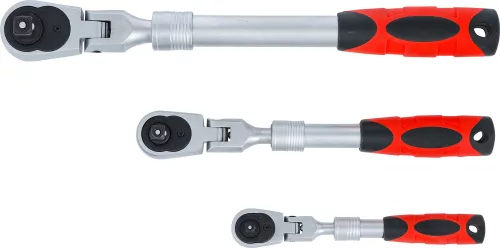 BGS DIY Sada prepínacích rační | teleskopické, uhlové | 6,3 mm (1/4") - 10 mm (3/8") - 12,5 mm (1/2") | 3-dielna (BGS 72114)