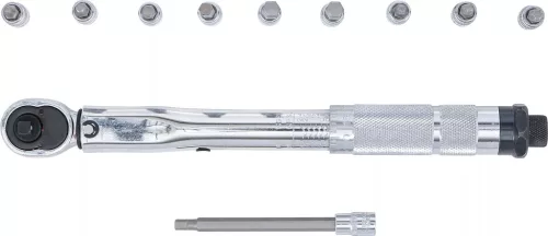 BGS DIY Sada momentových kľúčov | Vonkajší štvorhran 6,3 mm (1/4") | 2 – 24 Nm | 11-dielna. (72118)