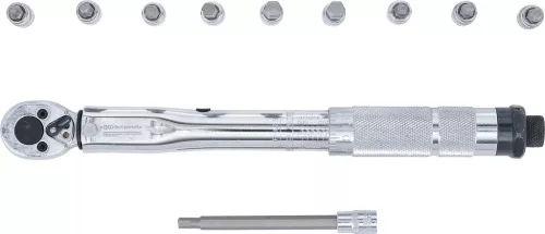 BGS DIY Sada momentových kľúčov | Vonkajší štvorhran 6,3 mm (1/4") | 2 – 24 Nm | 11-dielna. (72118)