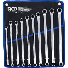   BGS technic Súprava račňového kľúča a očkového kľúča | extra dlhé | 10 - 19 mm | 10 ks. (7239)