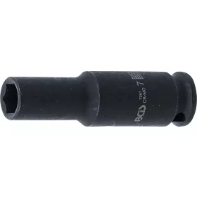   BGS technic Nárazová hlavica šesťhranná, hlboká | 6,3 mm (1/4") pohon | 7 mm (7267)