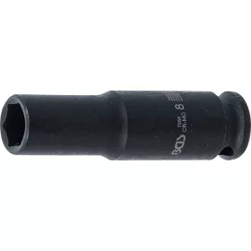   BGS technic Nárazová hlavica šesťhranná, hlboká | 6,3 mm (1/4") pohon | 8 mm (7268)