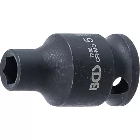   BGS technic Vložka rázového objímkového kľúča, šesťhran | pohon 6,3 mm (1/4"), vnútorný štvorhran | vnútorný štvorhran 5 mm (7285)