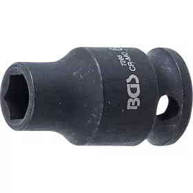   BGS technic Vložka rázového objímkového kľúča, šesťhranná | pohon 6,3 mm (1/4") | SW 6 mm (7286)