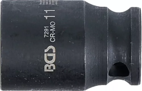 BGS technic Nárazová objímka, Hexagon | 6,3 mm (1/4") pohon | 11 mm (7291)