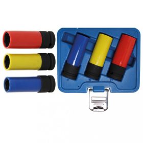   BGS technic Súprava nárazových hlavíc s ochranou | 12.5 mm (1/2") uchytenie | šesťhran | 17-19-22 mm | 3 ks (BGS 7300)