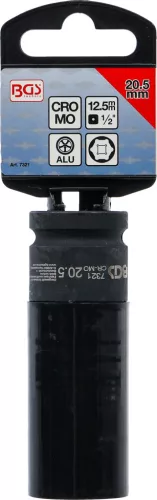BGS technic hlavica pre pneumatický uťahovák 12,5 mm (1/2″), 20,5 mm (7321)