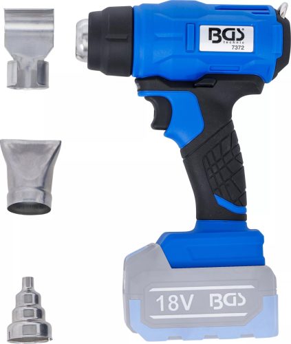 BGS technic Akumulátorová teplovzdušná pištoľ | 18 V | bez batérie (7372)