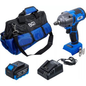   BGS technic Sada akumulátorových rázových uťahovákov | bezkartáčový | 400 Nm | 18 V | s nabíjateľnou batériou a rýchlonabíjačkou (7392)