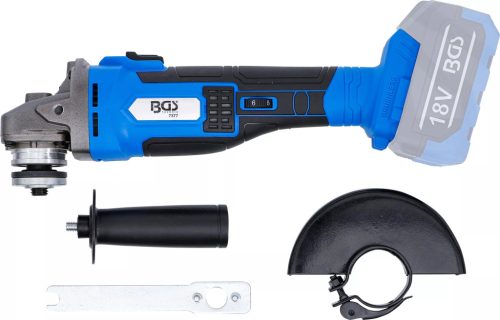 BGS technic Sada akumulátorových uhlových brúsok | bezkartáčový | 18 V | s nabíjateľnou batériou a rýchlonabíjačkou (7396)