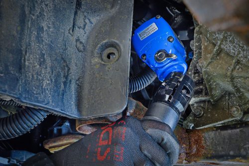 BGS technic Pneumatický rázový uťahovák | uhlový | s otočnou a sklopnou hlavicou | 12,5 mm (1/2") | 650 Nm (BGS 74232)