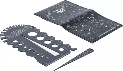 BGS technic Šablóna na meranie závitu a závitu | Veľkosti v palcoch | 1/4 - 2" (74248)