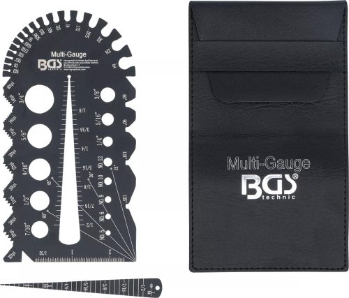 BGS technic Šablóna na meranie závitu a závitu | Veľkosti v palcoch | 1/4 - 2" (74248)