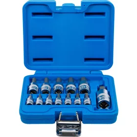   BGS technic Sada objímok bitov | 6,3 mm (1/4) / 10 mm (3/8") / 12,5 mm (1/2") Pohon | Vnútorný šesťhran 2 - 14 mm | 13 ks. (74257)