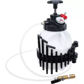   BGS DIY Nástroj na plnenie prevodového oleja s ručnou pumpou | s 12 adaptérmi | 3 l (74264)