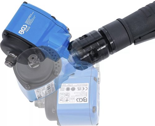 BGS technic Pneumatický rázový uťahovák | sada uhlových a rázových objímok | 12,5 mm (1/2") | 650 Nm | 10 ks. (74348)