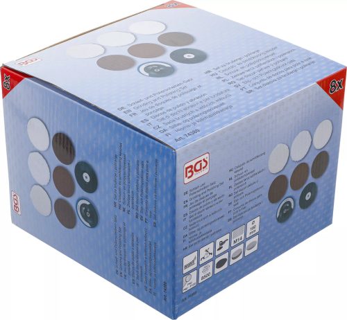 BGS technic Súprava na brúsenie a leštenie | Ø 180 mm | 8 ks. (74380)