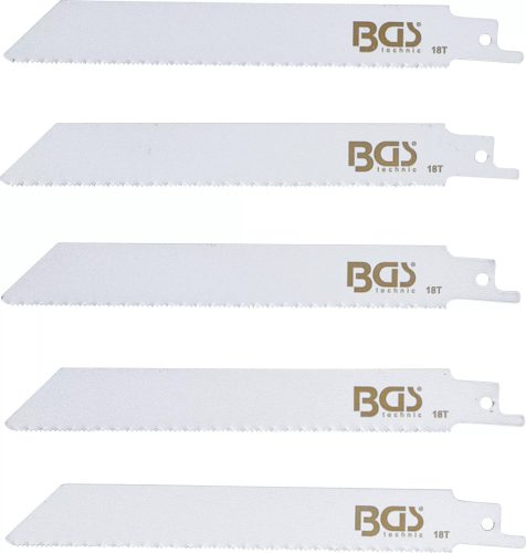 BGS technic Sada pílových listov s priamočiarym pohybom | pre BGS 709933, 74520 | 5 ks. (74382)