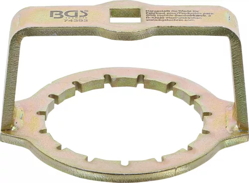 BGS technic Kľúč na olejový filter | 15-bodový | Ø 74,7 mm | pre Opel, Vauxhall (74393)