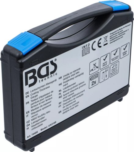 BGS technic Prístroj na meranie vrstvy farby | pre železné a neželezné kovy (74406)