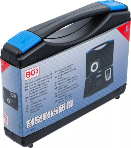 BGS technic Prístroj na meranie vrstvy farby | pre železné a neželezné kovy (74406)