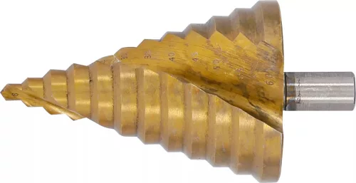BGS technic Stupňovitý vrták | titánom legovaný, nitridovaný | Ø 10–45 mm  (74429)