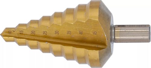 BGS technic Stupňovitý vrták | nitridovaný titán | Ø 10 - 45 mm (74430)