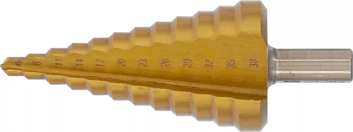 BGS technic Kroková vŕtačka | nitridovaný titán | Ø 6 - 38 mm (74431)