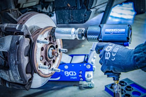 BGS technic Zásobník na náradie 1/6: Súprava brúsok nábojov kolies | pre závrtné skrutky a skrutky s maticou kolies | 7 ks. (74449)