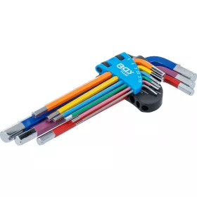   BGS technic Sada kľúčov typu L | Viacfarebné | vnútorný šesťhran 1,5 - 10 mm | 9 ks. (74455)