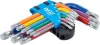 BGS technic Sada kľúčov typu L | Viacfarebné | krátky | T-Star (pre Torx) T10 - T50 | 9 ks. (74457)