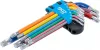 BGS technic Sada kľúčov typu L | Viacfarebné | T-Star (pre Torx) T10 - T50 | 9 ks. (74458)