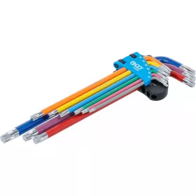   BGS technic Sada kľúčov typu L | Viacfarebné | extra dlhé | T-Star (pre Torx) T10 - T50 | 9 ks. (74459)