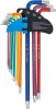 BGS technic Sada kľúčov typu L | Viacfarebné | extra dlhé | T-Star (pre Torx) T10 - T50 | 9 ks. (74459)