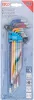 BGS technic Sada kľúčov typu L | Viacfarebné | extra dlhé | T-Star (pre Torx) T10 - T50 | 9 ks. (74459)