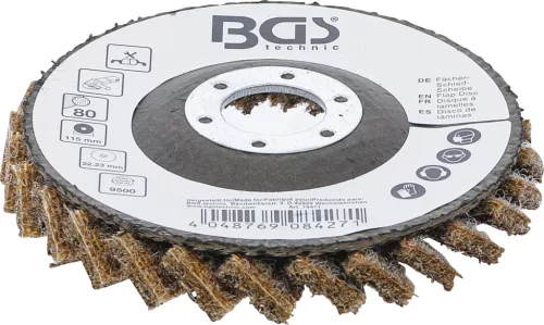 BGS technic Klapka disk | Netkané | Ø 115 mm | Veľkosť zrna 80 (74471)