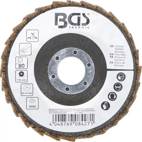 BGS technic Klapka disk | Netkané | Ø 115 mm | Veľkosť zrna 80 (74471)