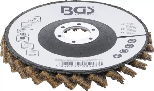 BGS technic Klapka disk | Netkané | Ø 125 mm | Veľkosť zrna 80 (74472)