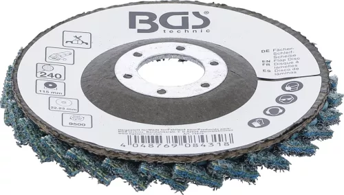 BGS technic Klapka disk | Netkané | Ø 115 mm | Veľkosť zrna 240 (74475)