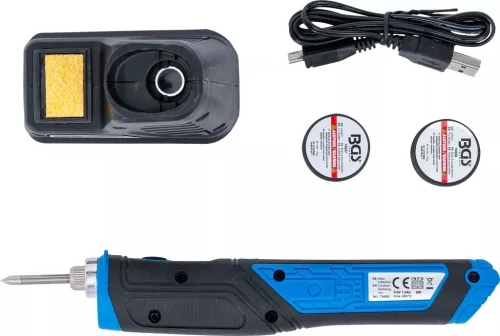 BGS technic Bezdrôtová spájkovačka s USB nabíjaním – maximálna teplota 450 °C (74485)